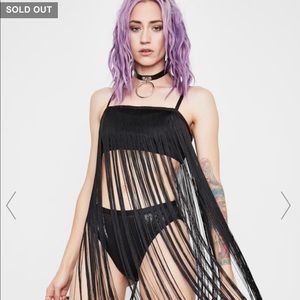 MIDNIGHT GROOVE FRINGE TOP